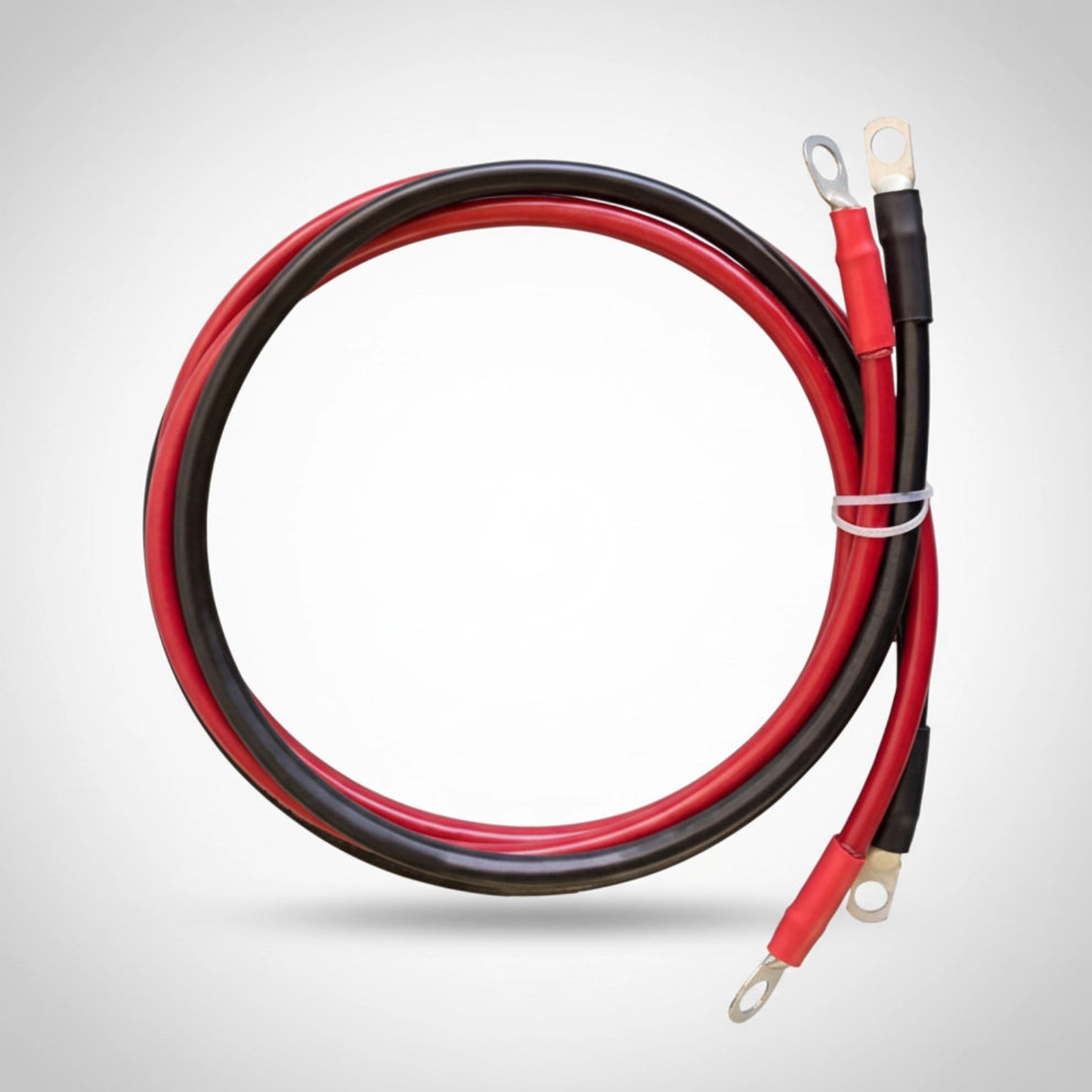5FT Battery Inverter Cables 4AWG, 25mm² Power Cables with 3/8" Ring Lugs