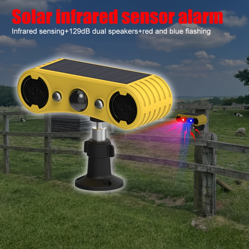 Solar Motion Alarm with Strobe Lights