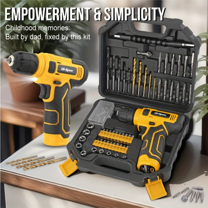 Electric Repair Tool Kit with 8V Cordless Driver