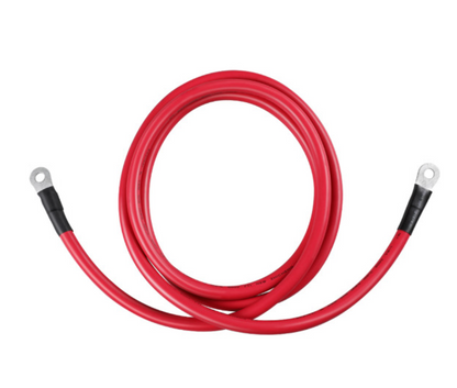 Battery Inverter Cables 5FT 2/0 AWG with 3/8" Ring Lugs for Power Systems